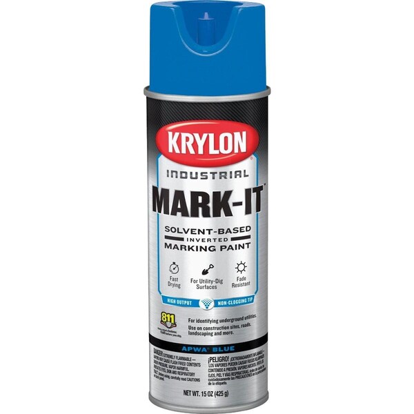 Mark-It Industrial SB APWA Blue Inverted Marking Paint